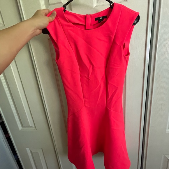 H&M Dresses Hm Neo Pink Flare Mini Dress Poshmark